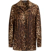 DOLCE & GABBANA LEOPARD PRINT SILK BLOUSE,F5G56T HS1ZX HY13M