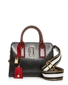 Marc Jacobs Little Big Shot Leather Tote - Black In Black/red/gold