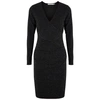 GESTUZ FIGA METALLIC STRETCH-KNIT DRESS