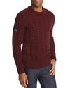 SUPERDRY JACOB TWEED CABLE-KNIT SWEATER,M61003NR