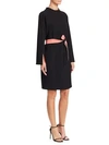 EMPORIO ARMANI Contrast High Neck Belted Dress