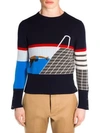 THOM BROWNE Pool Side Intarsia Knit Cashmere Sweater