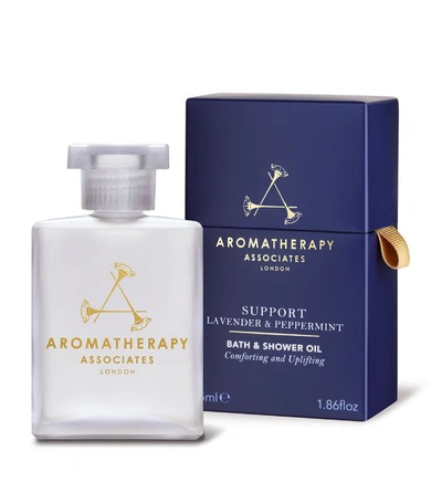 Aromatherapy Associates Support Lavender & Peppermint Bath & Shower Oil (55ml) In Support Lavender Peppermint