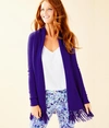 LILLY PULITZER WOMEN'S TATUM CARDIGAN IN NAVY BLUE SIZE MEDIUM - LILLY PULITZER IN NAVY BLUE,002175