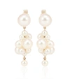 SOPHIE BILLE BRAHE BOTTICELLI 14KT GOLD EARRINGS WITH PEARLS,P00351180