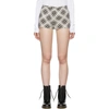 MARC JACOBS MARC JACOBS BEIGE AND BROWN REDUX GRUNGE PLAID SHORTS