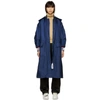 FENDI FENDI NAVY OVERSIZED FENDI MANIA PARKA