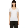 Skin Easy V-neck Tee In White
