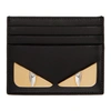FENDI Black Micro 'Bag Bugs' Card Holder