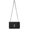 Saint Laurent Medium Kate Monogram Shoulder Bag In 1000 Black