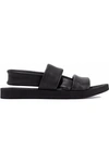 OPENING CEREMONY OPENING CEREMONY WOMAN TWO-TONE LEATHER SANDALS BLACK,3074457345619606326