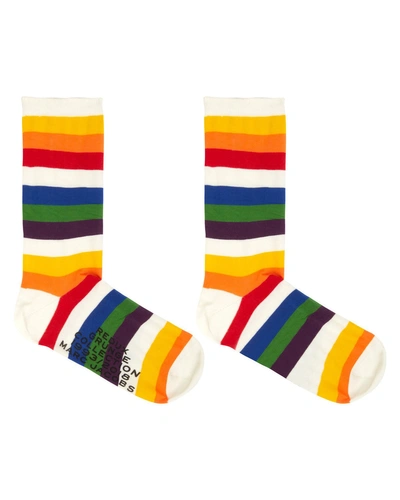 Marc Jacobs Redux Grunge Rainbow Socks In Multi Pattern