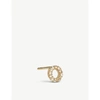 ANNOUSHKA INITIAL O 18CT GOLD AND DIAMOND STUD EARRING