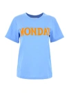 Alberta Ferretti Days Of The Week Monday T-shirt In Light Blue (blue)