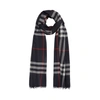 BURBERRY LIGHTWEIGHT CHECK WOOL AND SILK SCARF,2951262