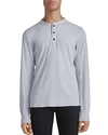 Rag & Bone Standard Issue Slub Cotton Henley In Blue/gray