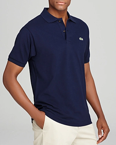 Lacoste Pique Polo - Classic Fit In Ocean Blue