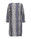 Trussardi Jeans Short Dresses In Purple
