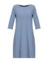 CIRCOLO 1901 CIRCOLO 1901 WOMAN MINI DRESS PASTEL BLUE SIZE 8 COTTON, ELASTANE,34919149VD 5