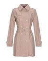 HERNO HERNO WOMAN OVERCOAT BLUSH SIZE 8 COTTON, POLYURETHANE,41857913NE 5