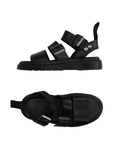 Dr. Martens Sandals In Black