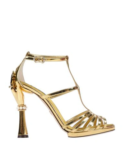 Dolce & Gabbana Sandals In Gold