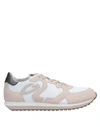 ALBERTO GUARDIANI ALBERTO GUARDIANI MAN SNEAKERS BLUSH SIZE 7 SOFT LEATHER, TEXTILE FIBERS,11618349WX 11