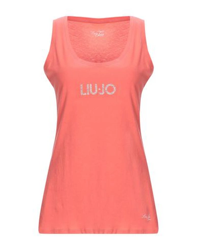 Liu •jo Tank Top In Red