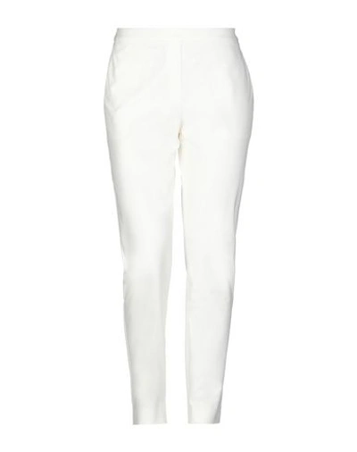 THEORY THEORY WOMAN PANTS WHITE SIZE 12 COTTON, POLYAMIDE, ELASTANE,13279838PT 4