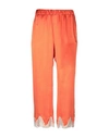 Semicouture Casual Pants In Orange