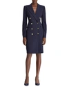 RALPH LAUREN WELLESLEY DOUBLE-BREASTED WOOL COAT DRESS,PROD216800429