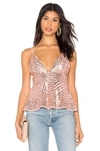 ABOUT US Ranessa Sequin Cami Top,ABOR-WS148