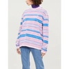 ACNE STUDIOS NIMAH STRIPED COTTON AND WOOL-BLEND JUMPER