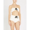 MARYSIA Antibes scalloped bandeau bikini top