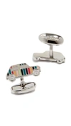 PAUL SMITH MINI CAR ENAMEL CUFFLINKS