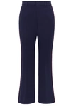 GUCCI Grosgrain-trimmed cady wide-leg pants