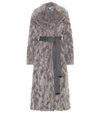 STELLA MCCARTNEY Belted faux fur coat,P00367213