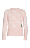 THOM BROWNE INTARSIA-KNIT CASHMERE-BLEND SWEATER,714458