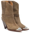 ISABEL MARANT LAMSY SUEDE ANKLE BOOTS,P00354950