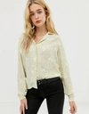 VERO MODA DELICATE PRINT SHIRT-WHITE,10200466