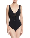 KARLA COLLETTO LACE-UP FRONT UNDERWIRE ONE-PIECE SWIMSUIT,PROD142360084