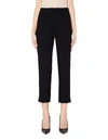 ANN DEMEULEMEESTER BLACK CROPPED WOOL TROUSERS,1802-1422-170-099