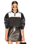 ADIDAS ORIGINALS BY ALEXANDER WANG ADIDAS BY ALEXANDER WANG DISJOIN PULLOVER SWEATER IN UTILITY BLACK  CREAM WHITE  POWER RED,ADWN-WK8