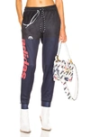 ADIDAS ORIGINALS BY ALEXANDER WANG ADIDAS BY ALEXANDER WANG PHOTOCOPY TRACK PANT IN LEGEND INK & SCARLET,ADWN-WP18