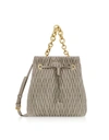 FURLA QUILTED NAPPA STACY COMETA S DRAWSTRING BUCKET BAG,10774338