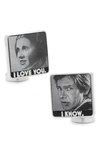 Cufflinks, Inc Star Wars I Love You I Know Cufflinks In Grey/ White