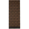 GUCCI BROWN & GREY JACQUARD BEES & STARS GG SCARF