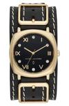 MARC JACOBS MANDY LEATHER STRAP WATCH, 34MM,MJ1631