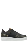 Nike Air Force 1 '07 Lx Embellished Textured-leather Sneakers In Oil Grey/ Oil Grey/ White