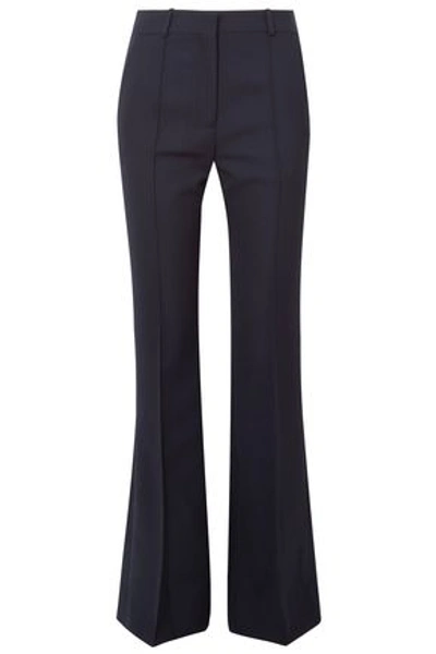 Victoria Beckham Cady Bootcut Trousers In Midnight Blue